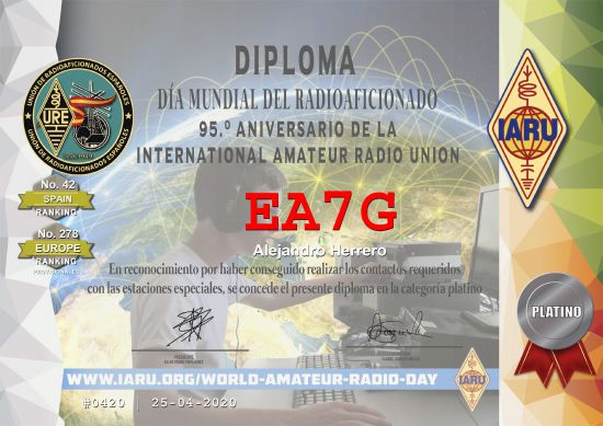 diploma platino ea7g